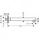 Bras de douche Vernis Blend apparent · 240mm chromé