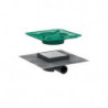 Évacuation carrelable avec grille carrelable 151 x 150 mm Hansgrohe RainDrain 56112800 BST