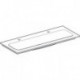 GE iCon Light Möbelwaschtisch 120x48cm zwei Hahnlöcher. o. Überlauf. weiß