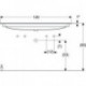 GE iCon Light Möbelwaschtisch 120x48cm zwei Hahnlöcher. o. Überlauf. weiß