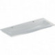 GE iCon Light Möbelwaschtisch 120x48cm zwei Hahnlöcher. o. Ül.. weiß. KeraTect