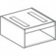 GE Korpus VariForm Unterschrank f. AS-WT mit zwei Schubladen. Eiche