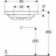 Geberit Aufsatzwaschtisch iCon Light 600x480mm o HL mit Überlauf weiß KT