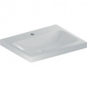 Geberit Aufsatzwaschtisch iCon Light 600x480mm m Hahnloch ohne Überlauf weiß