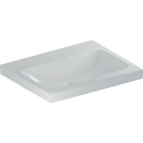Geberit Aufsatzwaschtisch iCon Light 600x480mm o HL ohne Überlauf weiß KT