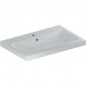 Geberit Aufsatzwaschtisch iCon Light 750x480mm mit Hahnloch mit Überlauf weiß