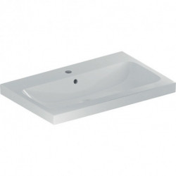 Geberit Aufsatzwaschtisch iCon Light 750x480mm m HL mit Überlauf weiß KT