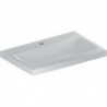 Geberit Aufsatzwaschtisch iCon Light 750x480mm m Hahnloch ohne Überlauf weiß