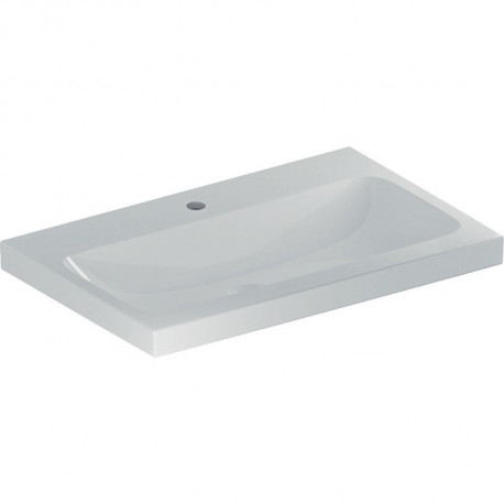 Geberit Aufsatzwaschtisch iCon Light 750x480mm m HL ohne Überlauf weiß KT