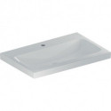 Geberit Aufsatzwaschtisch iCon Light 750x480mm m HL ohne Überlauf weiß KT