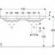 Geberit Doppelwaschtisch iCon Light 1200x480mm m Hahnloch mit Überlauf weiß