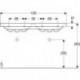 Geberit Doppelwaschtisch iCon Light 1200x480mm o HL mit Überlauf weiß KT