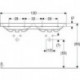 Geberit Doppelwaschtisch iCon Light 1200x480mm m Hahnloch ohne Überlauf weiß