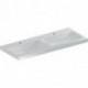Geberit Doppelwaschtisch iCon Light 1200x480mm m HL ohne Überlauf weiß KT