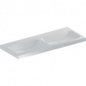 Geberit Doppelwaschtisch iCon Light 1200x480mm o HL ohne Überlauf weiß KT