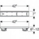 Geberit Duschwannenfuß-Set mit Traversen. für Modelle aus Acryl