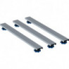 Geberit Duschwannenfuß-Set f Steinharz-Modelle 700mm Höhe 60-120mm