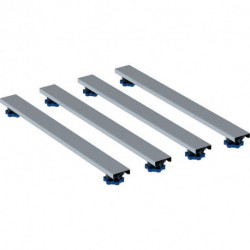 Geberit Duschwannenfuß-Set f Steinharz ab 1400mm 700mm H 60-120 mm
