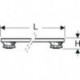 Geberit Duschwannenfuß-Set f Steinharz-Modelle 1100mm Höhe 60-120mm