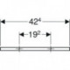 Geberit Handtuchhalter iCon 424x19x49mm weiß matt