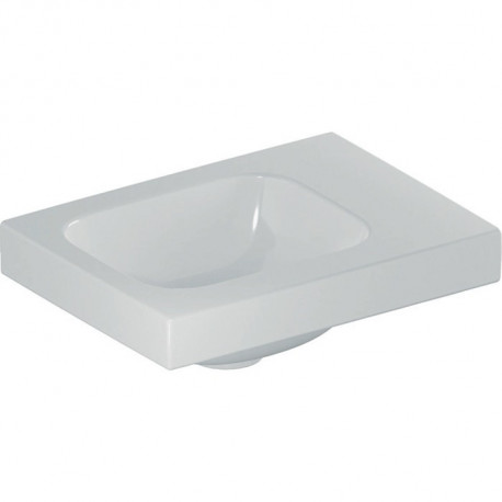 Geberit Handwaschbecken iCon Light 380x280mm o ÜL ohne Hahnloch rechts weiß