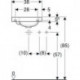 Geberit Handwaschbecken iCon Light 380x280mm o ÜL mit Hahnloch links weiß