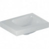 Geberit Handwaschbecken iCon Light 380x280mm o ÜL o Hahnloch links weiß KT