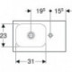 Geberit Handwaschbecken iCon Light 530x310mm m Abl. o ÜL m HL re weiß KT