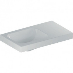 Geberit Handwaschbecken iCon Light 530x310mm m Abl. o ÜL o HL rechts weiß