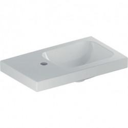 Geberit Handwaschbecken iCon Light 530x310mm m Abl. o ÜL m HL links weiß