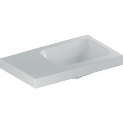 Geberit Handwaschbecken iCon Light 530x310mm m Abl. o ÜL o HL links weiß