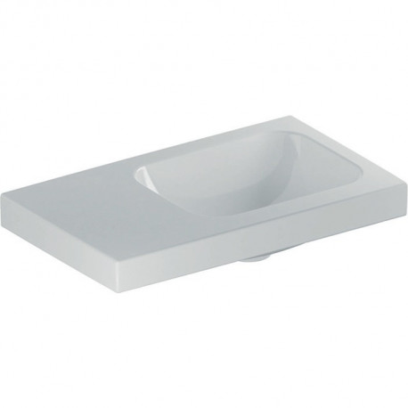 Geberit Handwaschbecken iCon Light 530x310mm m Abl. o ÜL o HL links weiß
