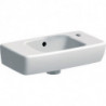 Geberit Handwaschbecken RENOVA COMPACT 450x250mm m ÜL Abl. li HL rechts weiß