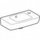 Geberit Handwaschbecken RENOVA COMPACT 450x250mm m ÜL Abl. li HL rechts weiß