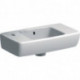 Geberit Handwaschbecken RENOVA COMPACT 450x250mm m ÜL Abl. re HL links weiß