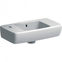 Geberit Handwaschbecken RENOVA COMPACT 450x250mm m ÜL Abl. re HL links weiß
