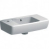 Geberit Handwaschbecken RENOVA COMPACT 450x250mm m ÜL Abl. re HL links weiß