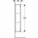 Geberit Hängeschrank iCon 450x700x150mm m 1 Tür we matt/Griff we m