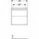 Geberit Hängeschrank iCon 450x467x150mm m 1 Tür we hochglanz/Griff