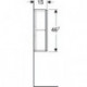 Geberit Hängeschrank iCon 450x467x150mm m 1 Tür Eiche/Griff Lav m