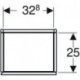 Geberit Hochschrank iCon 360x1800x291mm m 1 Tür Eiche/Griff Lav m