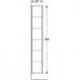 Geberit Hochschrank iCon 360x1800x291mm m 1 Tür NB hickory/Griff