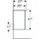 Geberit HWB-Unterschrank iCon 370x415x279mm TA re we hochglanz/Griff v