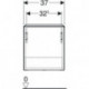 Geberit HWB-Unterschrank iCon 370x415x279mm TA li NB hickory/Griff Lav