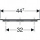 Geberit Möbelgriff iCon 447x19x33mm lava matt