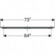 Geberit Möbelgriff iCon 737x19x33mm lava matt