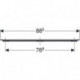 Geberit Möbelgriff iCon 885x19x33mm sandgrau matt