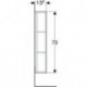 Geberit Regal iCon 225x700x132mm Eiche