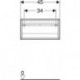 Geberit Regal iCon 450x233x132mm sandgrau hochglanz
