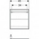 Geberit Regal iCon 450x467x132mm Eiche